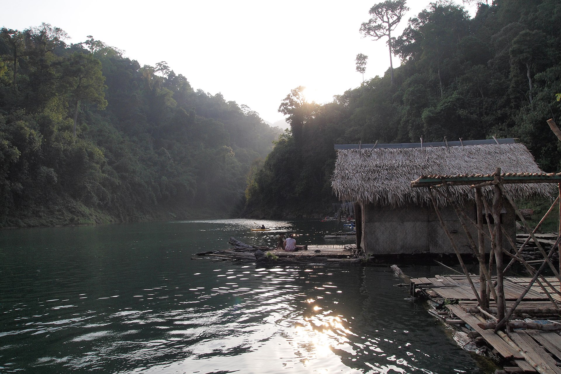 Floating bungalow on Cheow Lan Lake