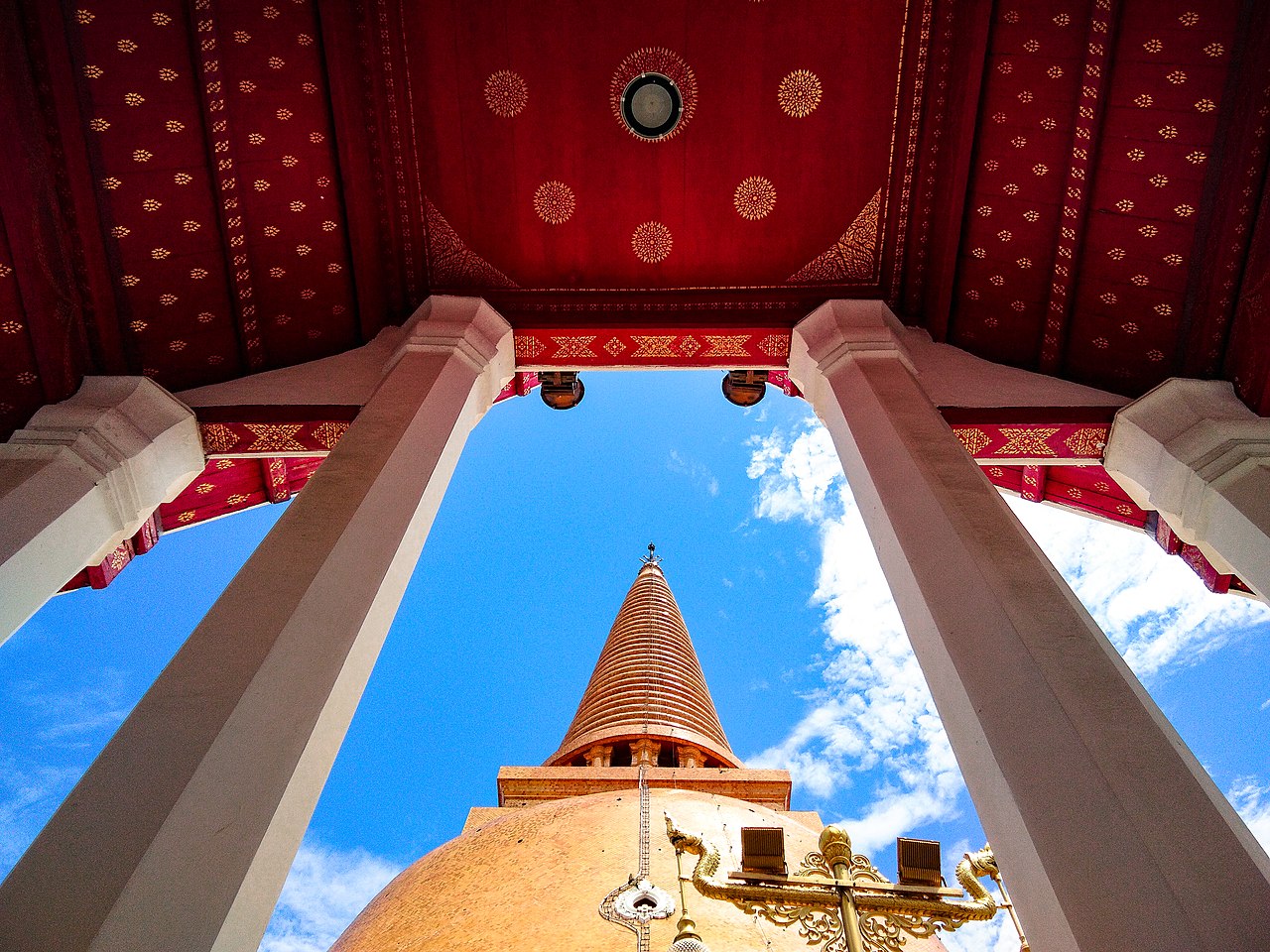 Stupa grounds and temple details