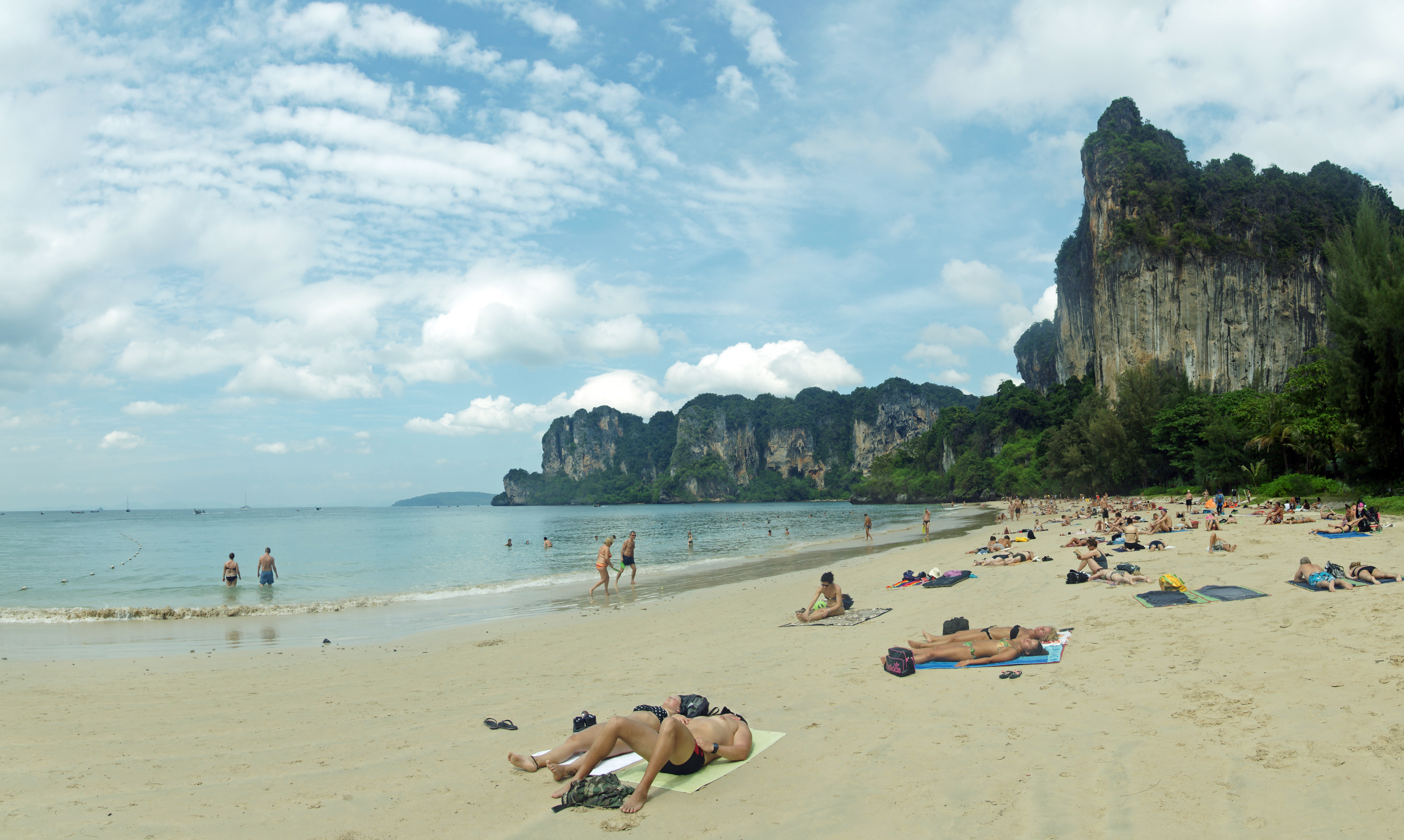 Longtail boats at Railay Beach