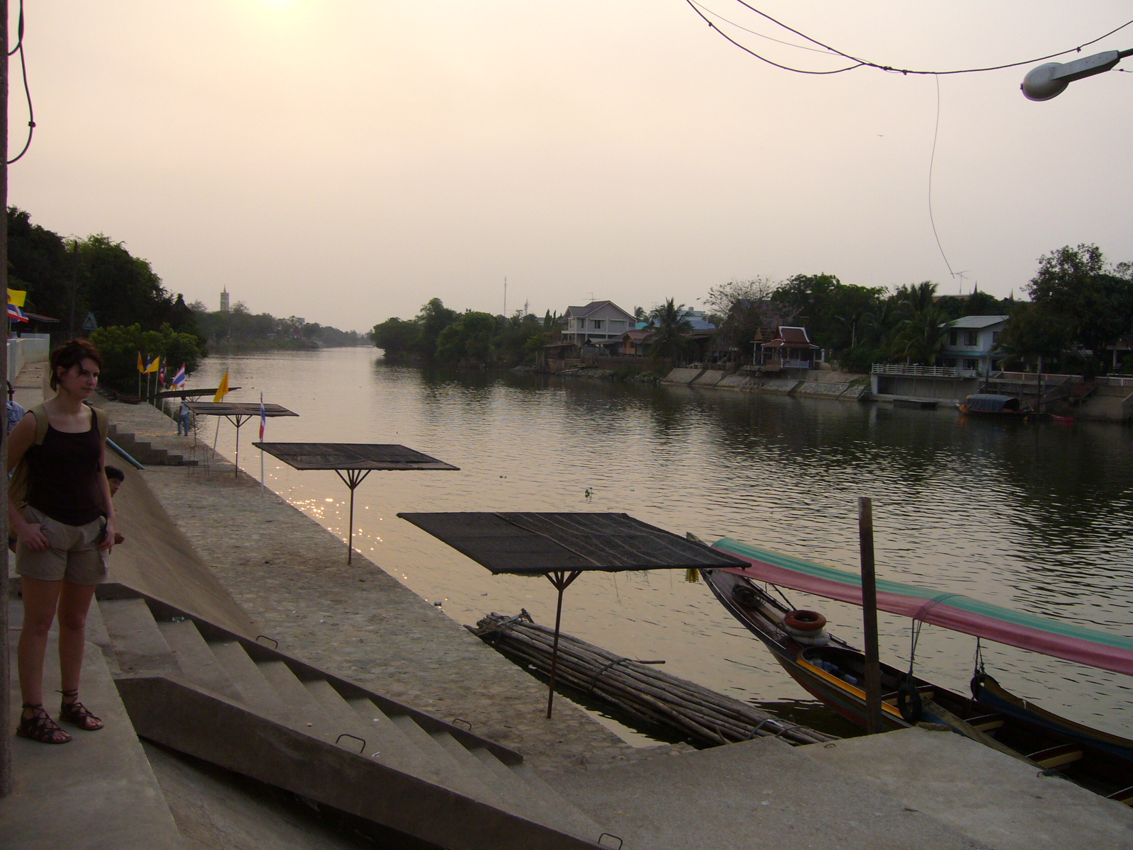 Riverside view in Ayutthaya