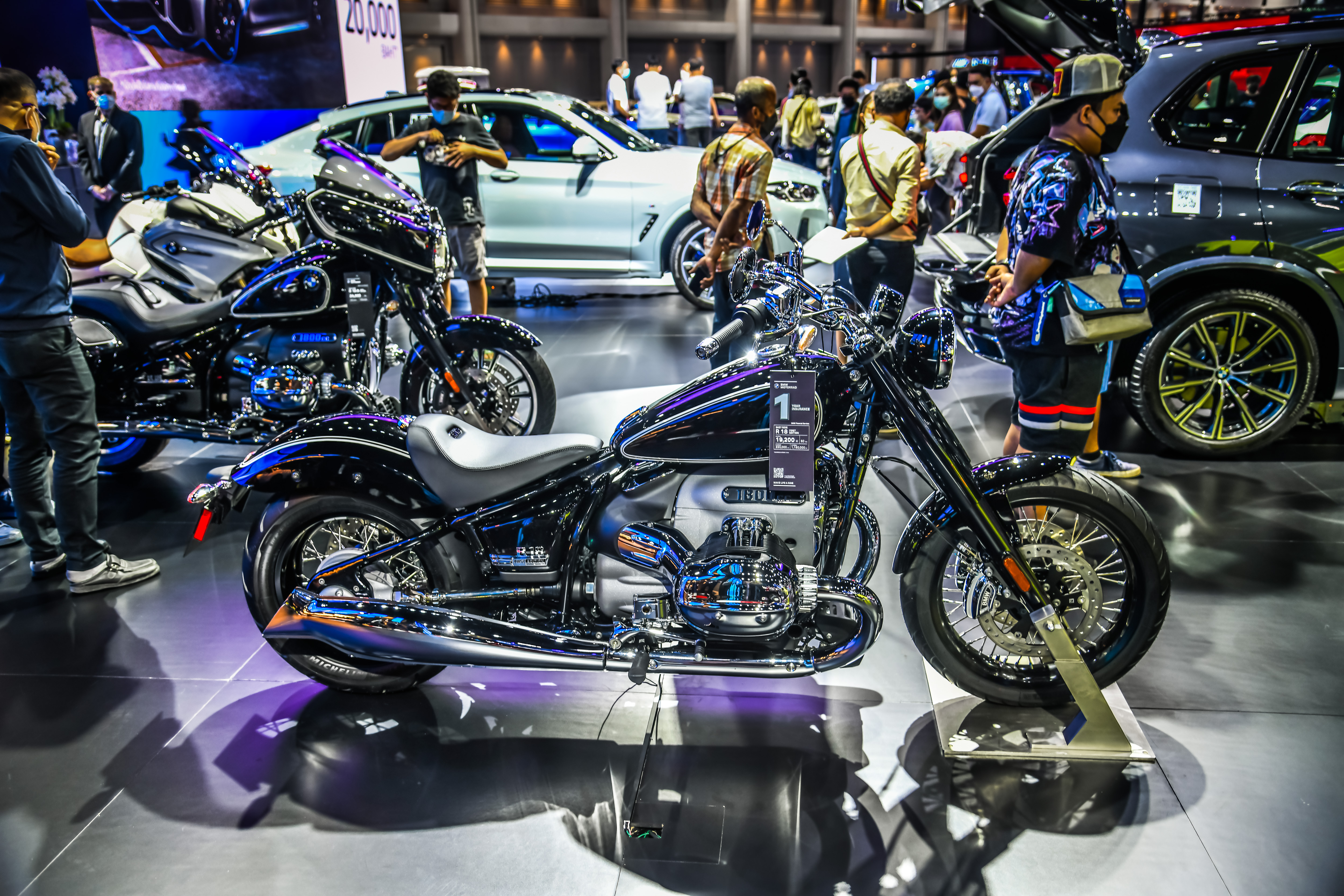 BMW motorcycle display at Bangkok International Motor Show