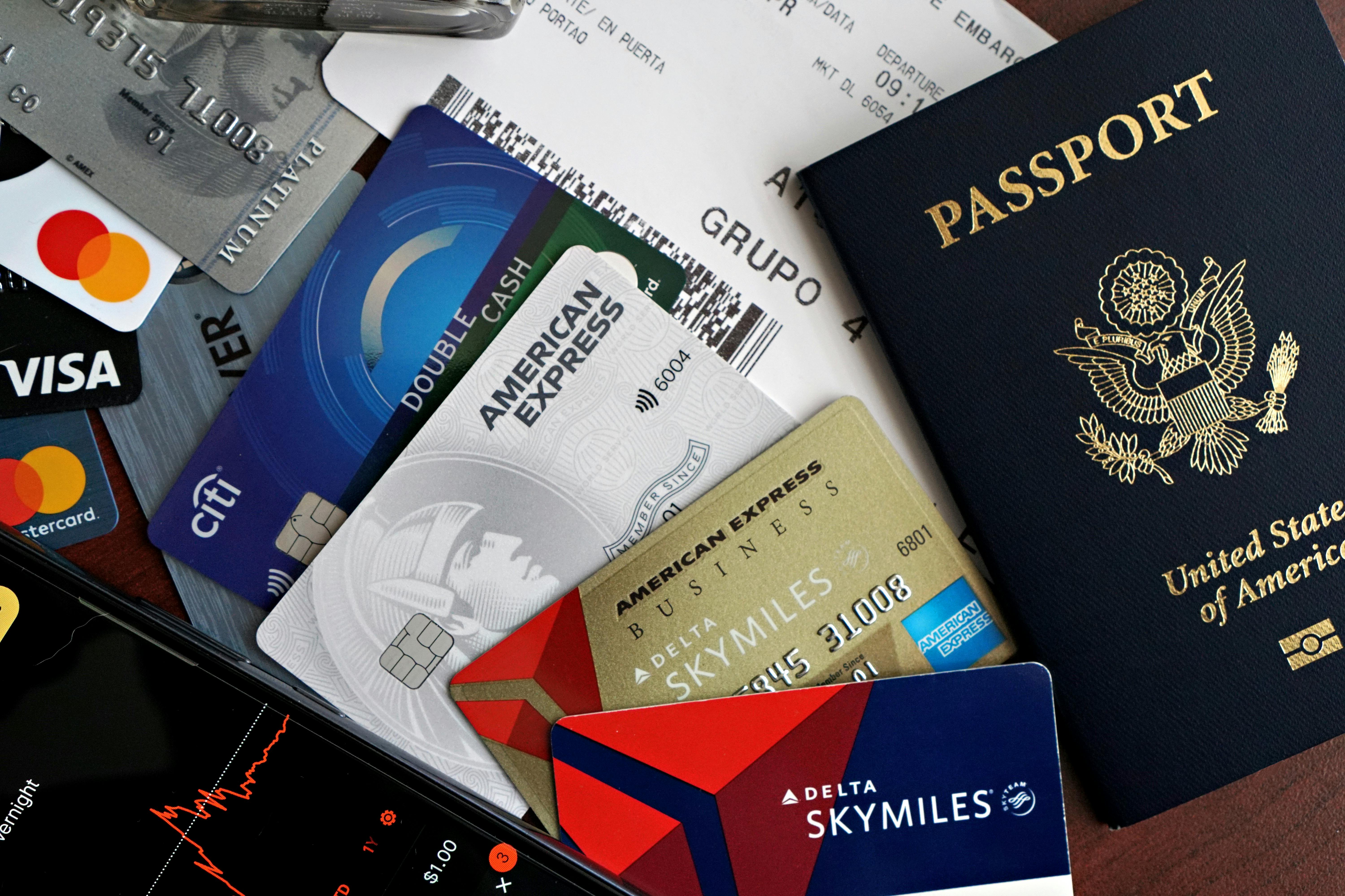 Travel documents and planning items