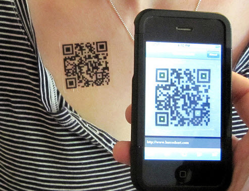 Phone scanning a QR code for eSIM activation