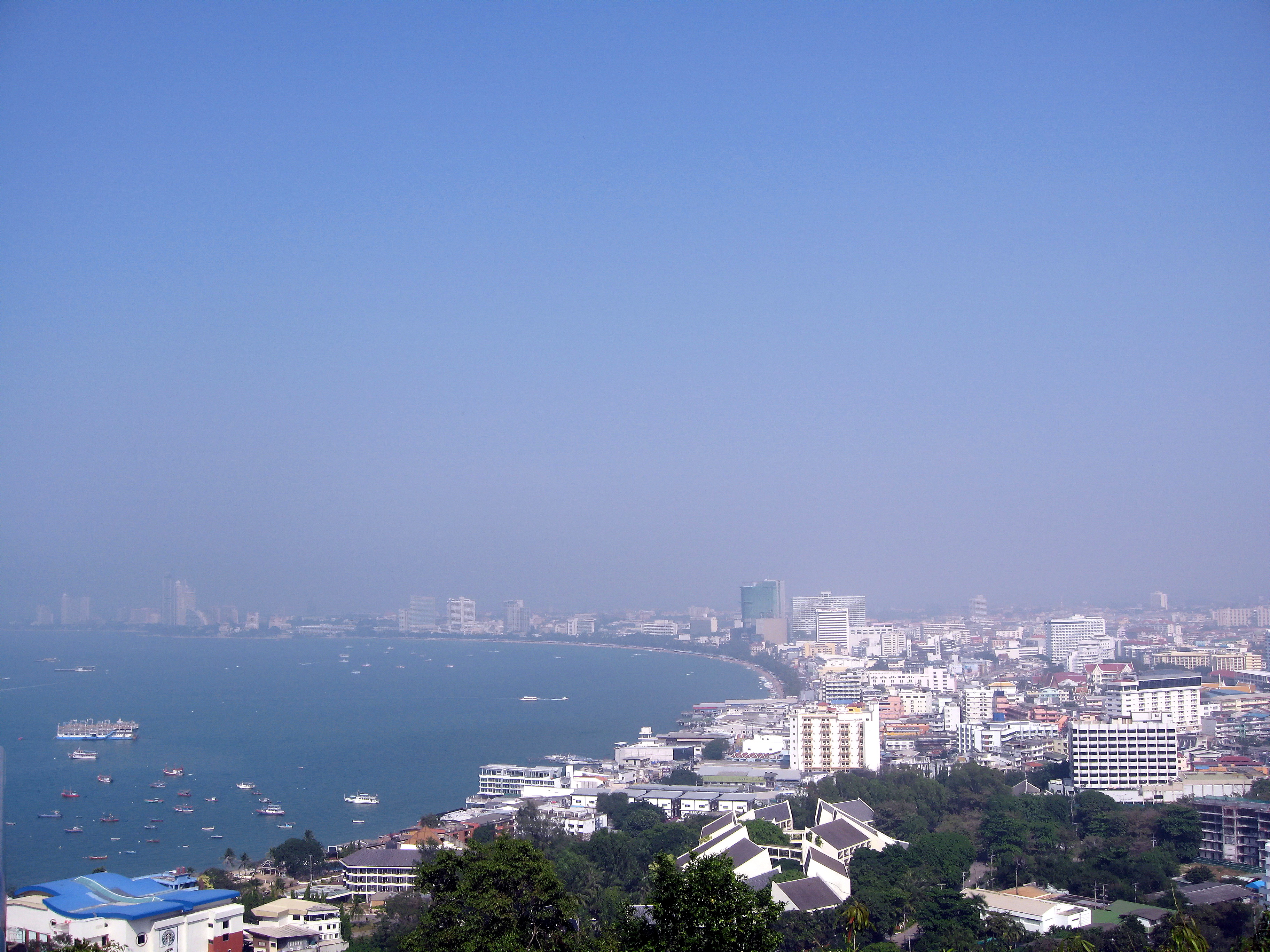 Pattaya Bay coastline